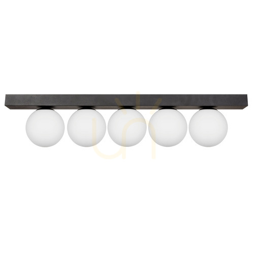 Kontrollera Zuma Line SPHERE 1202 plafond, svart, 5xG9