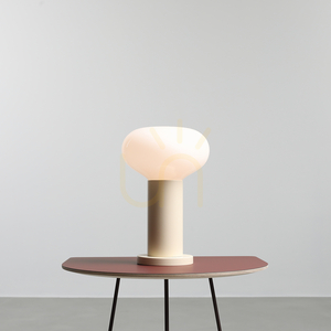 Bordslampa Aldex Flo Cream S i cremefärgat stål och opalglas, 7000B9_S small 2