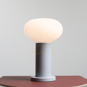 Aldex Flo Grey S grå bordslampa, stål och glas, 29 cm, E14 7000B22_S small 1