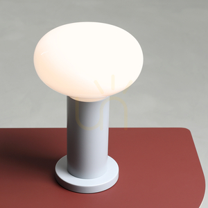 Aldex Flo Grey S grå bordslampa, stål och glas, 29 cm, E14 7000B22_S small 2
