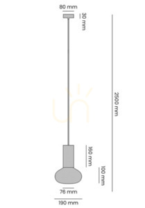 Pendant Light Aldex Flo Mokka S Opalglas E14 19 cm 7000G28_S small 1