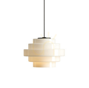 Plafond Aldex Filo Milky M svart glas Ø22 cm 9001PL_G1_M small 2