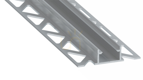 Kontrollera LUMINES profil typ NIPO silveranodiserad 1 m