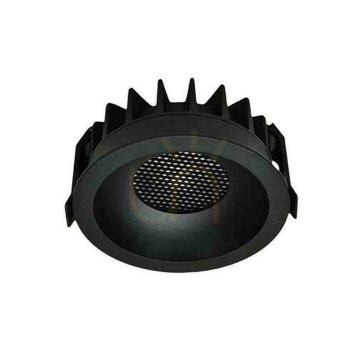 Kontrollera V-TAC LED Downlight 12W BRIDGELUX CHIP CCT-armatur Svart Raster Antireflex Honeycomb VT-17012 1180lm