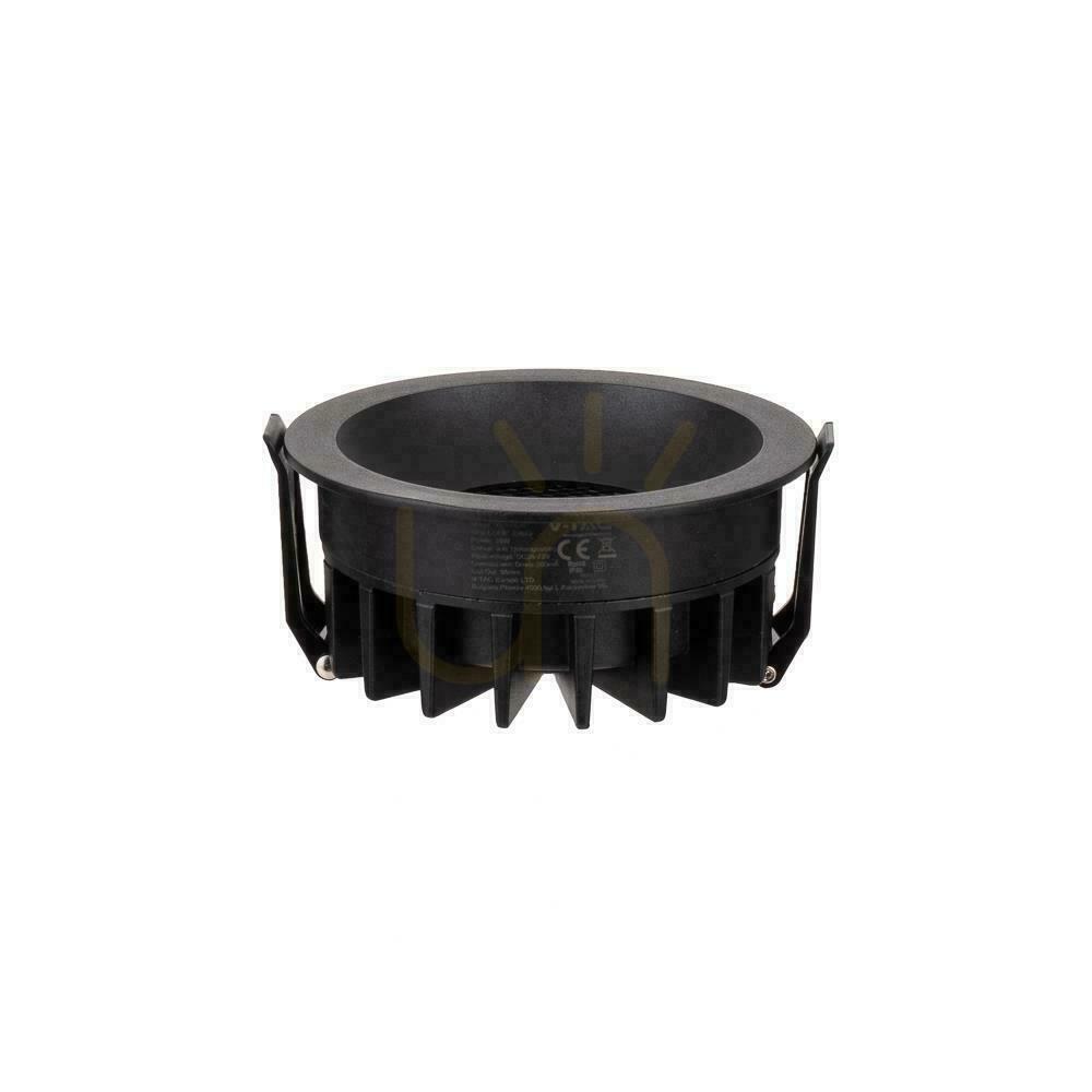 Utsikt V-TAC LED Downlight 24W BRIDGELUX CHIP CCT-armatur Svart Raster Antireflex Honeycomb VT-17024 2540lm V-TAC LED Downlight 24W BRIDGELUX CHIP CCT-armatur Svart Raster Antireflex Honeycomb VT-17024 2540lm