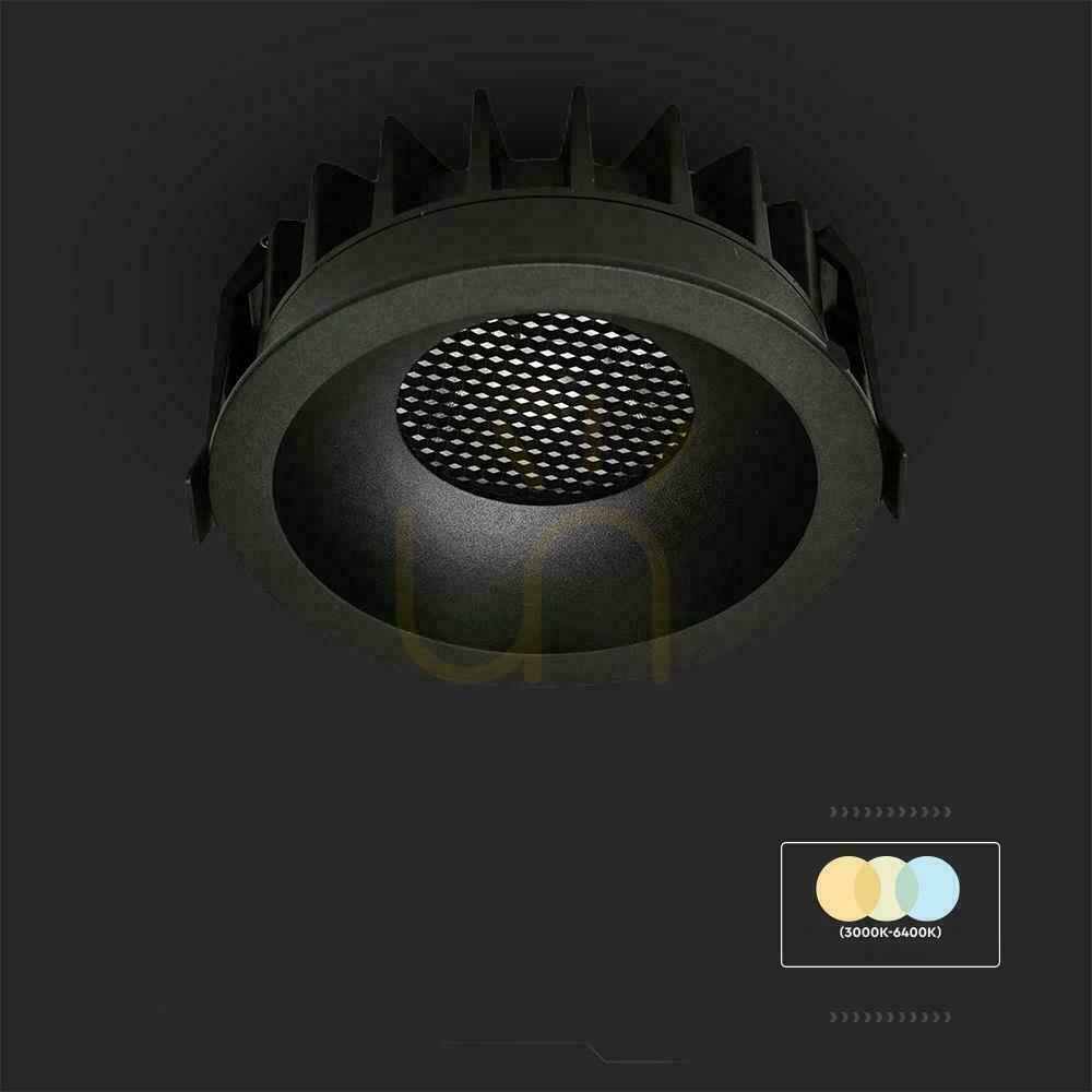 Förhandsvisning V-TAC LED Downlight 24W BRIDGELUX CHIP CCT-armatur Svart Raster Antireflex Honeycomb VT-17024 2540lm V-TAC LED Downlight 24W BRIDGELUX CHIP CCT-armatur Svart Raster Antireflex Honeycomb VT-17024 2540lm