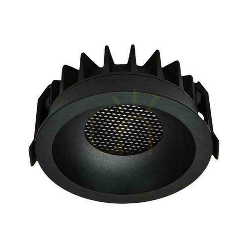 Kontrollera V-TAC LED Downlight 24W BRIDGELUX CHIP CCT-armatur Svart Raster Antireflex Honeycomb VT-17024 2540lm