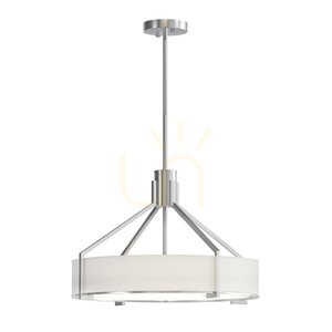 Pendellampa Doretto Satin Nickel 50 Open Design Highlights, 4-ljus E27, Ø500 mm small 1
