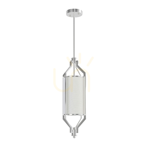 Pendellampa Zundo Satin Nickel Vit 20 cm Open Design Highlights small 1