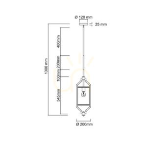 Pendellampa Zundo Satin Nickel Vit 20 cm Open Design Highlights small 3