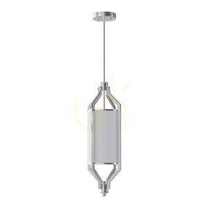 Pendellampa Zundo Satin Nickel Vit 20 cm Open Design Highlights small 0