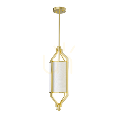 Kontrollera Pendellampa Zundo Open Design Highlights vit grädde satin gold Ø20 cm E27