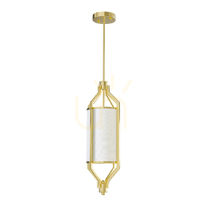 Pendellampa Zundo Open Design Highlights vit grädde satin gold Ø20 cm E27 small 1