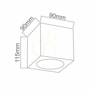 Plafond Cubo Transparent Guld Kristall Open Design Highlights small 2