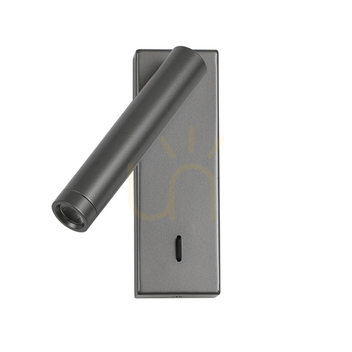 Kontrollera Italux Cali vägglampa grå LED 3000K aluminium WL-21017-GR