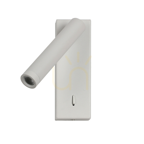 Kontrollera Vägglampa Italux Cali sand aluminium LED 3000K WL-21017-WH
