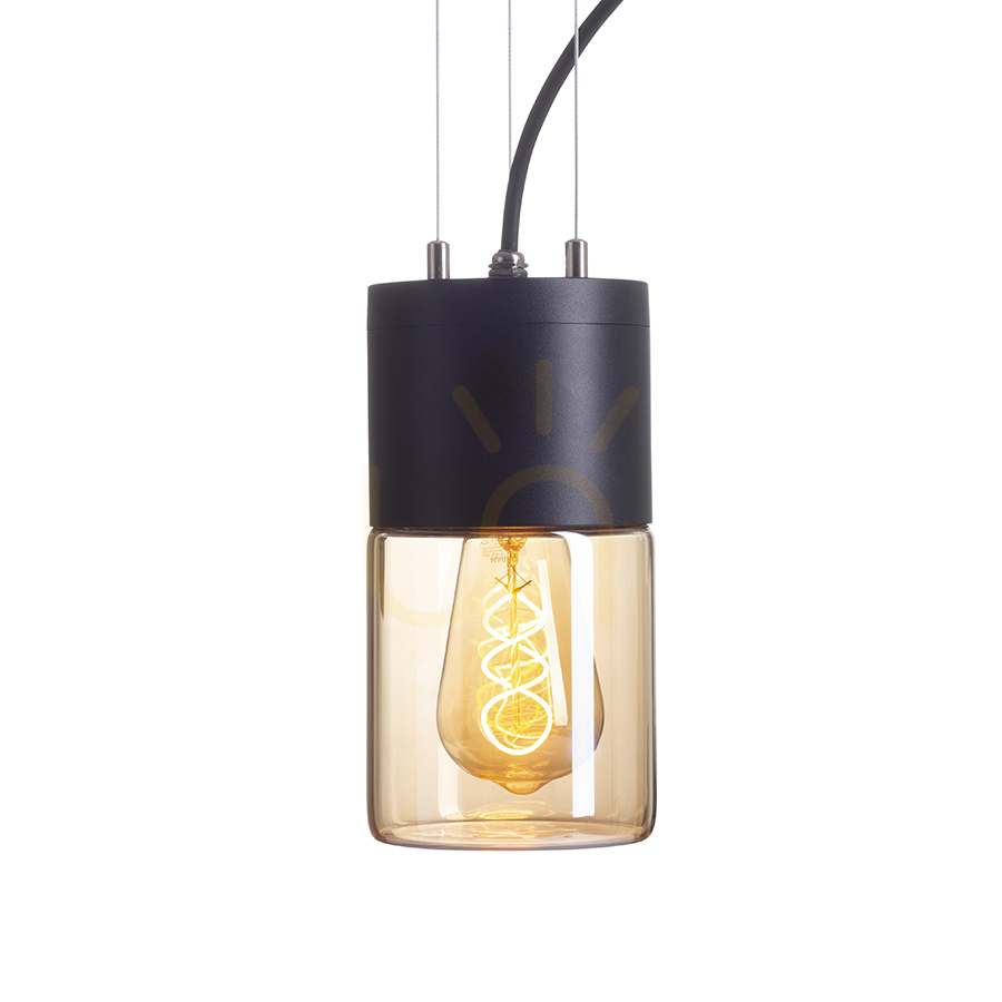 Kontrollera Rendl R14130 Quinn taklampa för utomhusbruk, Ip54 svart bärnstensfärgat glas Rendl R14130 Quinn taklampa för utomhusbruk, Ip54 svart bärnstensfärgat glas