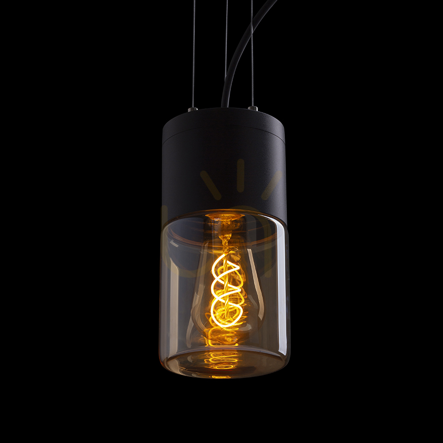 Display Rendl R14130 Quinn taklampa för utomhusbruk, Ip54 svart bärnstensfärgat glas Rendl R14130 Quinn taklampa för utomhusbruk, Ip54 svart bärnstensfärgat glas