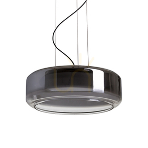 Rendl NAOMI 35 LED pendellampa R14400, rökfärgat och frostat glas, svart small 2