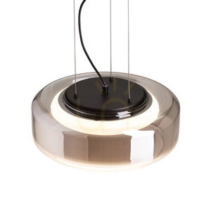 Rendl NAOMI 35 LED pendellampa R14400, rökfärgat och frostat glas, svart small 5