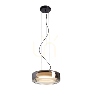 Rendl NAOMI 35 LED pendellampa R14400, rökfärgat och frostat glas, svart small 6
