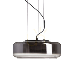 Rendl NAOMI 35 LED pendellampa R14400, rökfärgat och frostat glas, svart small 7