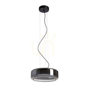 Rendl NAOMI 35 LED pendellampa R14400, rökfärgat och frostat glas, svart small 8