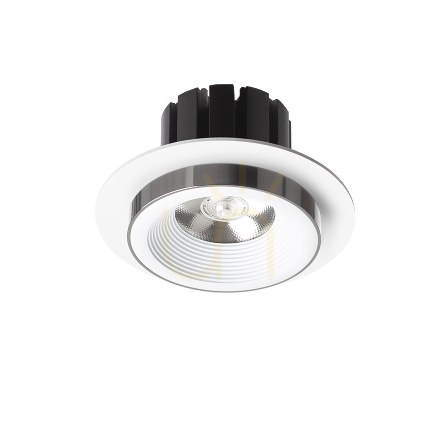 Utsikt Rendl Infälld armatur R14567 Sharm Led infälld lampa, set vit svart krom Rendl Infälld armatur R14567 Sharm Led infälld lampa, set vit svart krom