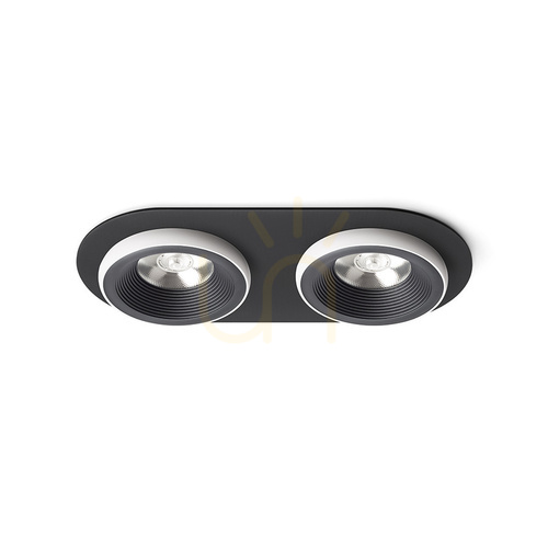 Kontrollera Rendl Infälld armatur R14573 Sharm Led infälld lampa, set svart/vit