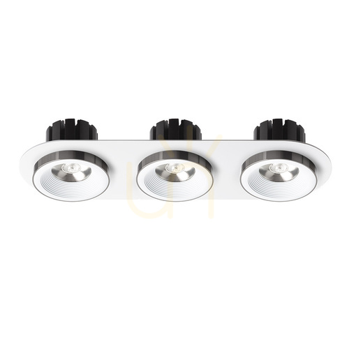 Kontrollera Rendl Infälld armatur R14575 Sharm Led infälld lampa, set vit svart krom