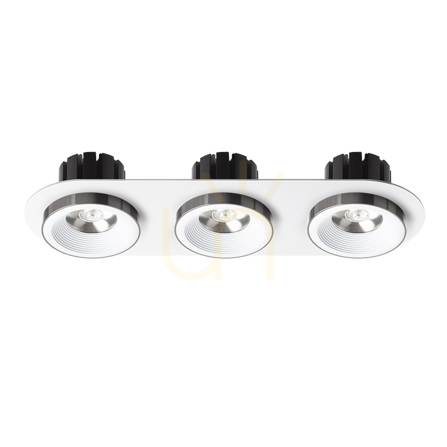Utsikt Rendl Infälld armatur R14575 Sharm Led infälld lampa, set vit svart krom Rendl Infälld armatur R14575 Sharm Led infälld lampa, set vit svart krom