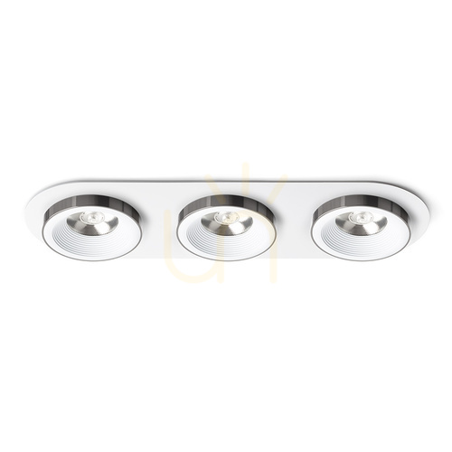 Kontrollera Rendl Infälld armatur R14575 Sharm Led infälld lampa, set vit svart krom