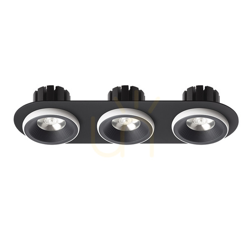 Kontrollera Rendl SHARM R III R14577 svart/vit infälld LED-armatur 3 × 10 W