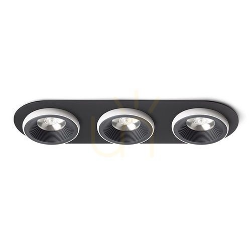 Kontrollera Rendl SHARM R III R14577 svart/vit infälld LED-armatur 3 × 10 W
