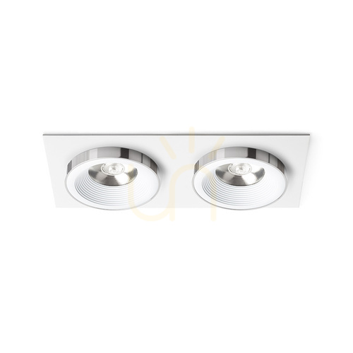 Kontrollera Rendl Infälld armatur R14582 Sharm Led infälld lampa, vit krom Sets