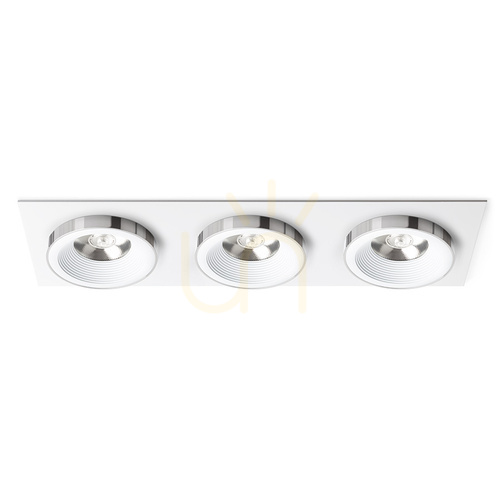 Kontrollera Rendl Infälld armatur R14586 Sharm Led infälld lampa, vit krom Sets