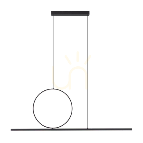 Kontrollera Nowodvorski LINEO LED 11879 svart pendellampa 115 cm