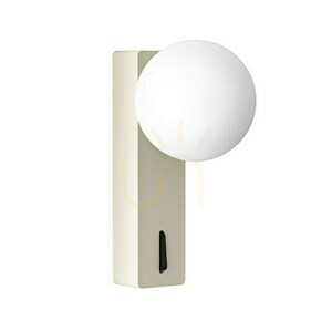 Vägglampa Boletta Open Design Highlights vit opal metall glas G9 8W IP20 small 2