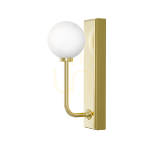 Vägglampa Ero Open Design Highlights Vit Opal Satin Gold IP44 G9 300 mm small 0