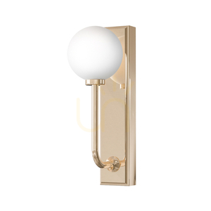 Vägglampa Ero Gold IP44 Vit Opal G9 Open Design Highlights small 3