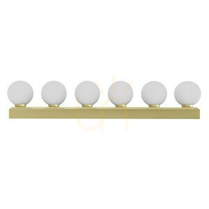 Vägglampa Merino Open Design Highlights vit opal satin guld IP44 G9 6 ljuskällor small 1
