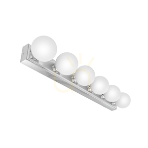 Vägglampa Merino Open Design Highlights vit krom IP44 G9 6 ljuspunkter small 0