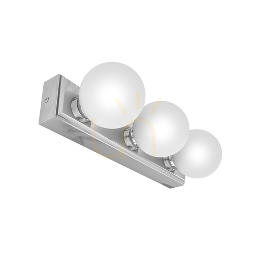 Kontrollera Vägglampa Merino Open Design Highlights vit krom IP44 G9 3 ljuspunkter