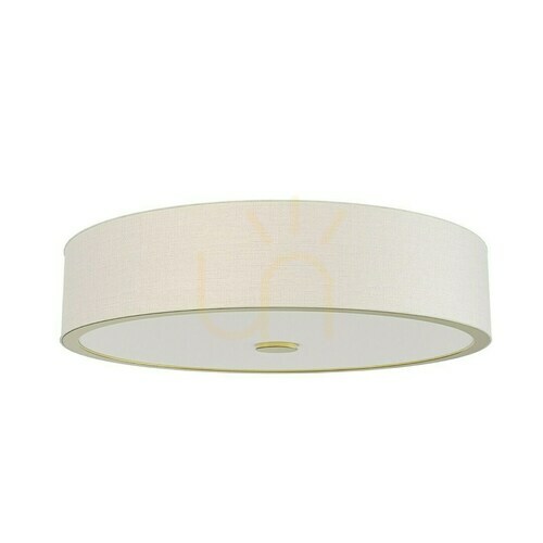 Kontrollera Plafond Zalindro 6-ljus Vit Matt Satin Gold Ø745 mm Open Design Highlights