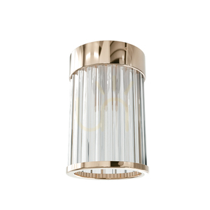 Taklampa Fiatto Open Design Highlights guld transparent glas G9 80 mm small 2