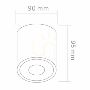 Taklampa Rullo Toupe IP44 GU10 aluminium 90 mm Open Design Highlights small 5