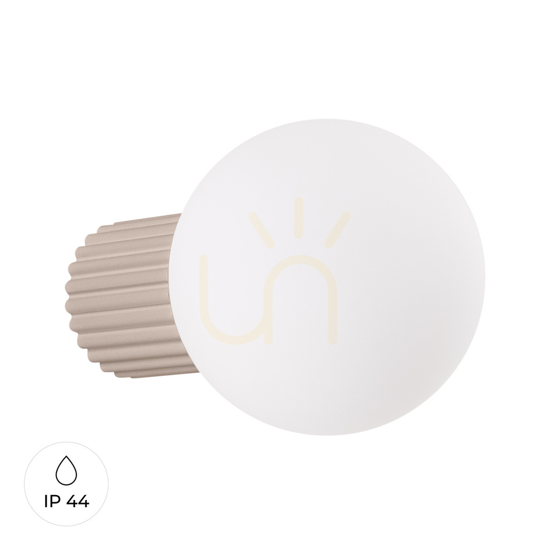 Vägglampa HALO taupe IP44 Sollux
