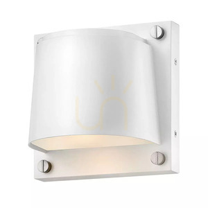 Utomhusvägglampa Scout GU10 IP44 – satinvit – Hinkley / Elstead small 0