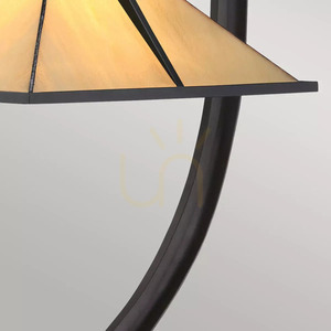 Pomeroy bordslampa - 1 ljuskälla - Western brown Elstead small 2