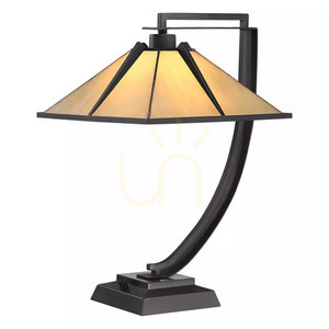 Pomeroy bordslampa - 1 ljuskälla - Western brown Elstead small 0